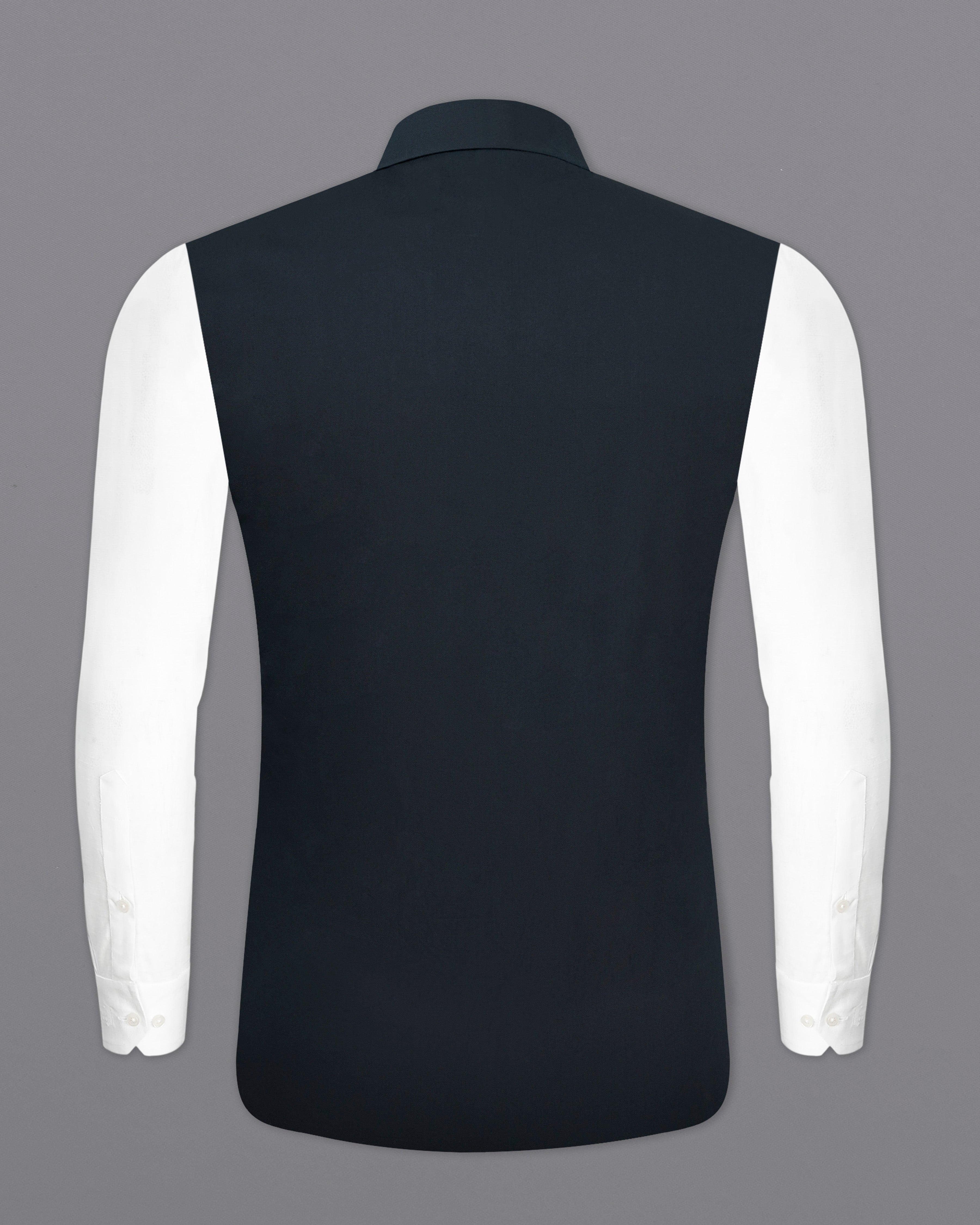 Baltic Sea Blue Premium Cotton Nehru Jacket WC2478-38, WC2478-39, WC2478-40, WC2478-42, WC2478-44, WC2478-46, WC2478-48, WC2478-50, WC2478-52