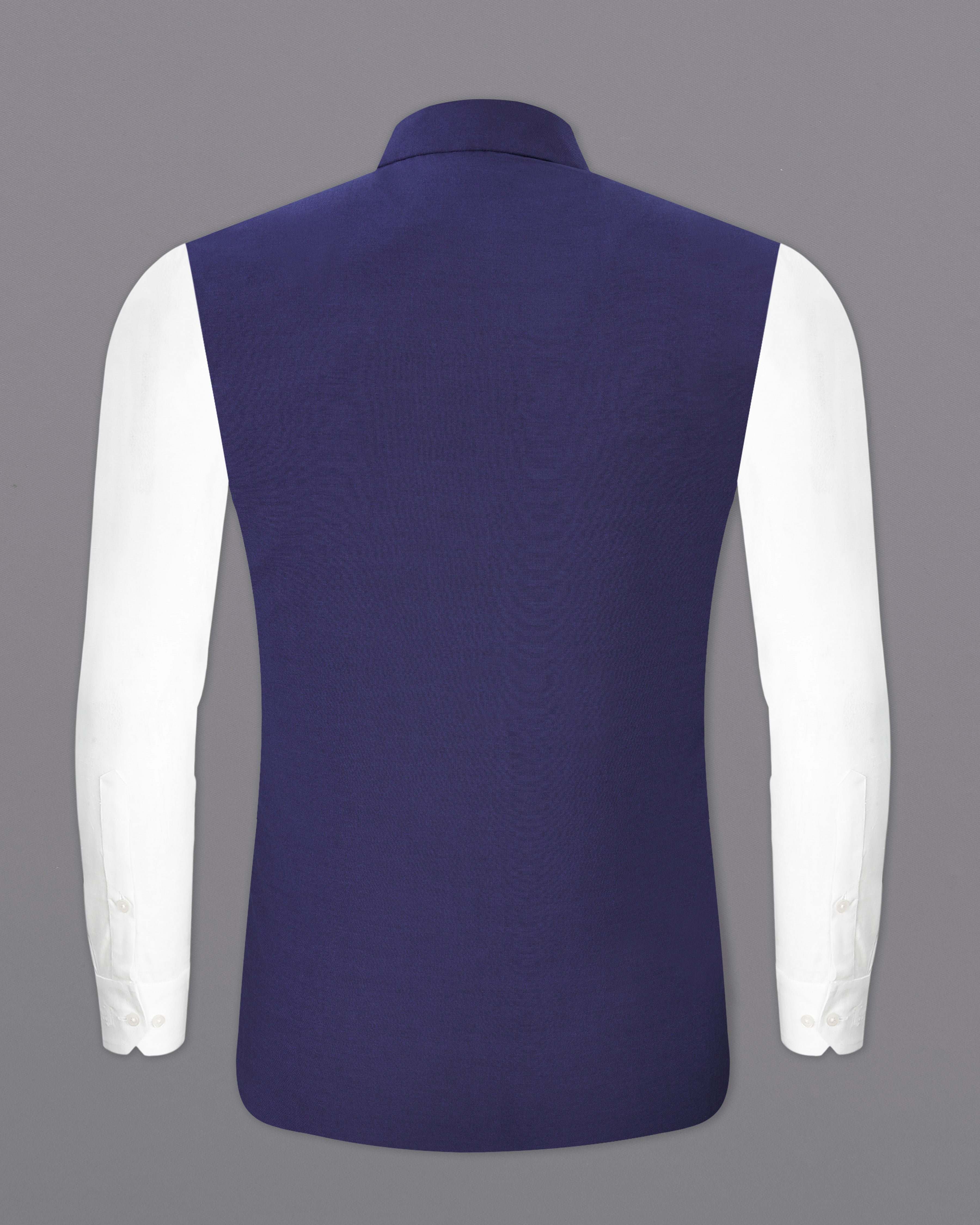 Martinique Blue Designer Nehru Jacket WC2550-36, WC2550-38, WC2550-40, WC2550-42, WC2550-44, WC2550-46, WC2550-48, WC2550-50, WC2550-52, WC2550-54, WC2550-55, WC2550-58, WC2550-60