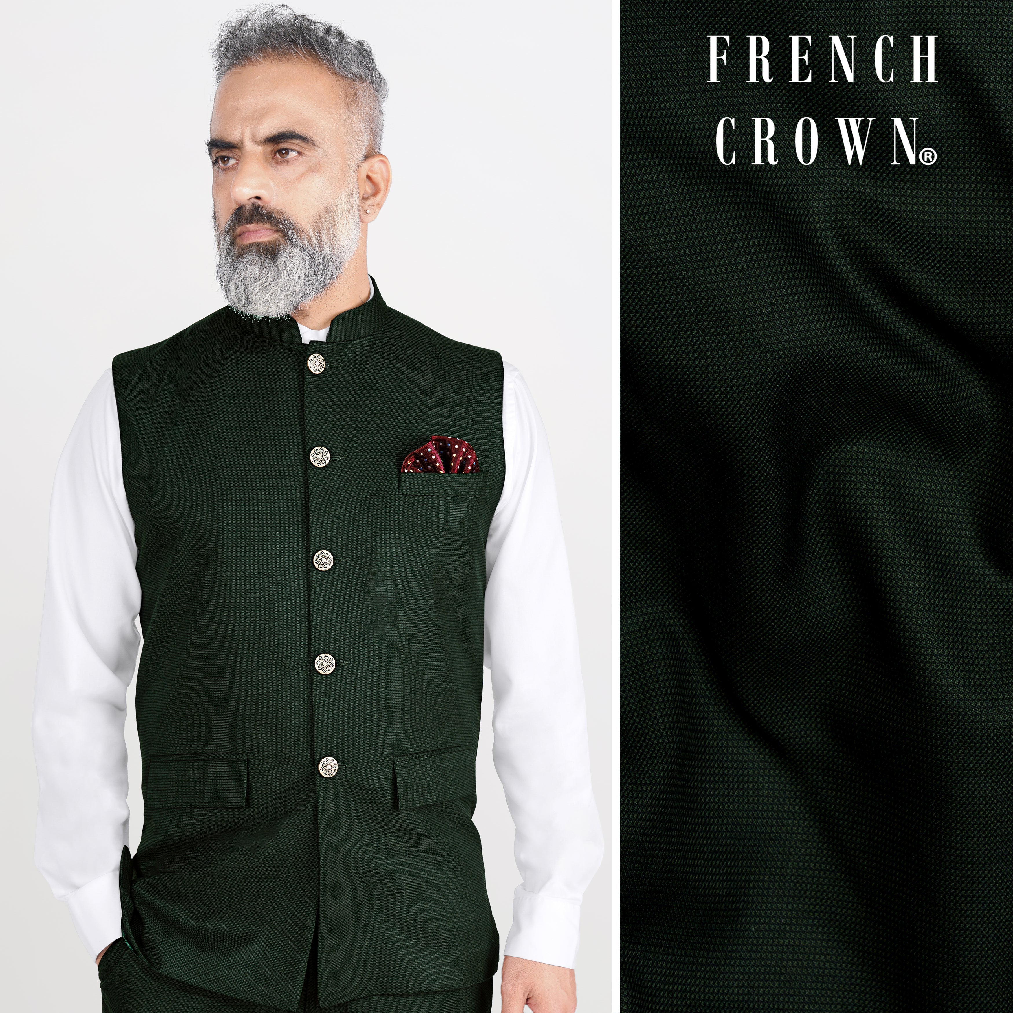 Buy online Green Solid Silk Nehru Jacket from Jackets for Men by Veera  Paridhaan for ₹1019 at 66% off | 2024 Limeroad.com