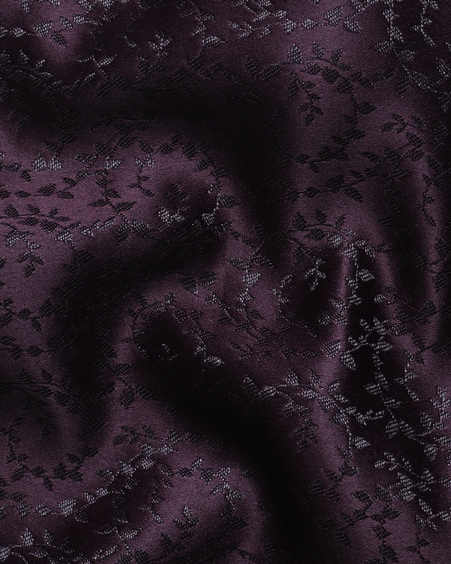 Burgundy Climber-Patterned Jacquard Premium Designer Nehru Jacket