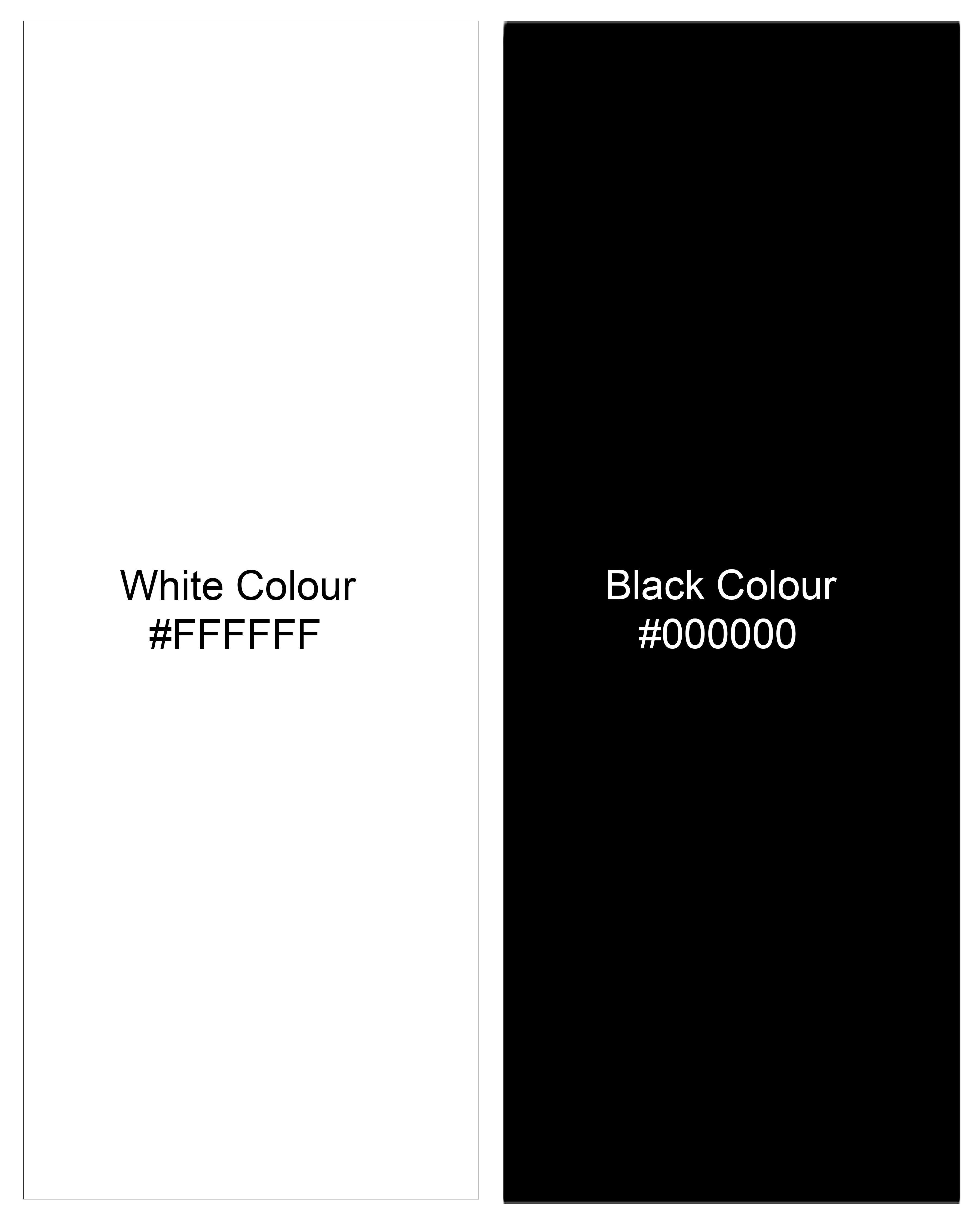 Jade Black and White Plaid Premium Cotton Shirt WS004-M-BLK-32, WS004-M-BLK-34, WS004-M-BLK-36, WS004-M-BLK-38, WS004-M-BLK-40, WS004-M-BLK-42