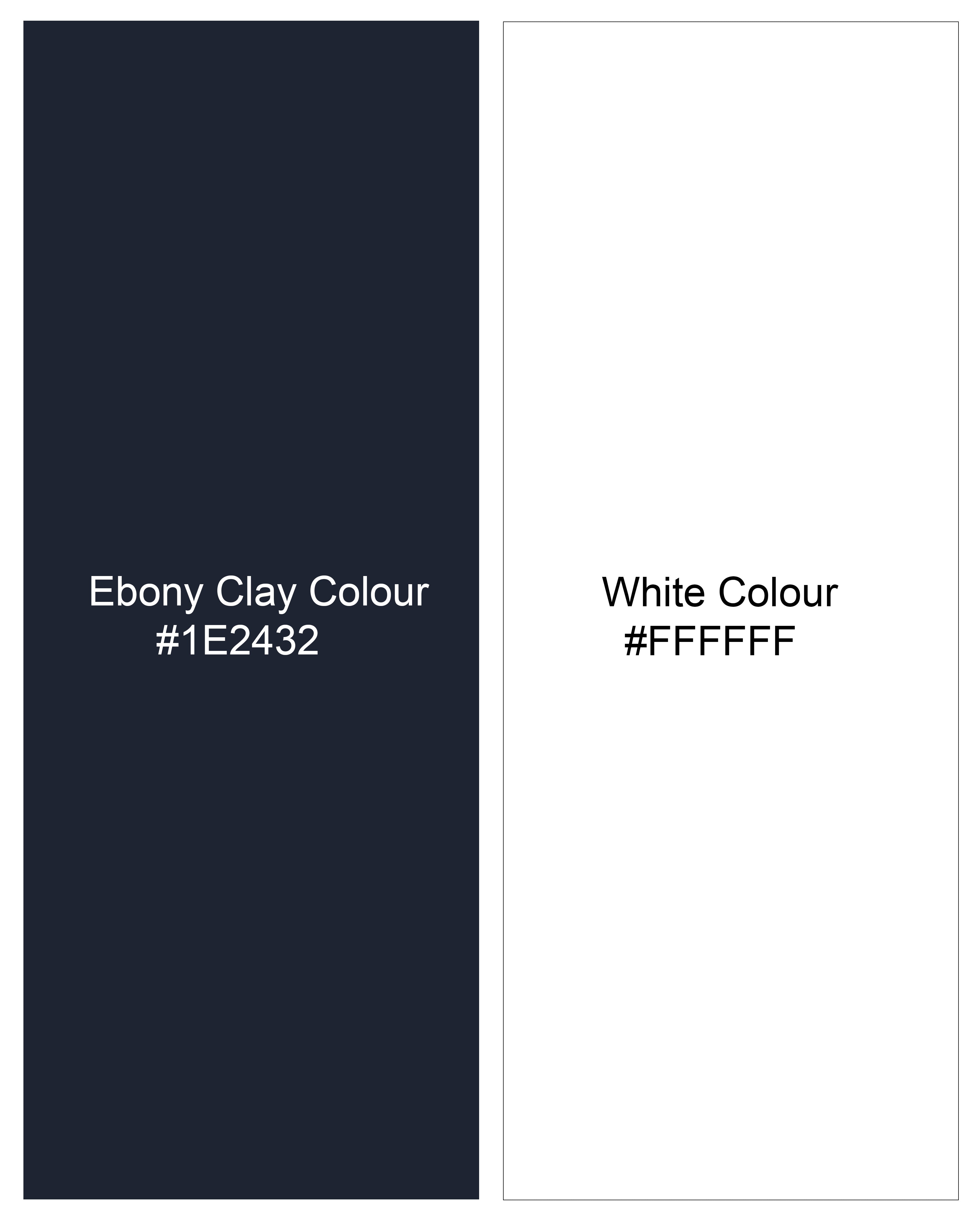 Ebony Clay Blue Polka Dotted Premium Cotton Shirt WS045-BLE-32, WS045-BLE-34, WS045-BLE-36, WS045-BLE-38, WS045-BLE-40, WS045-BLE-42