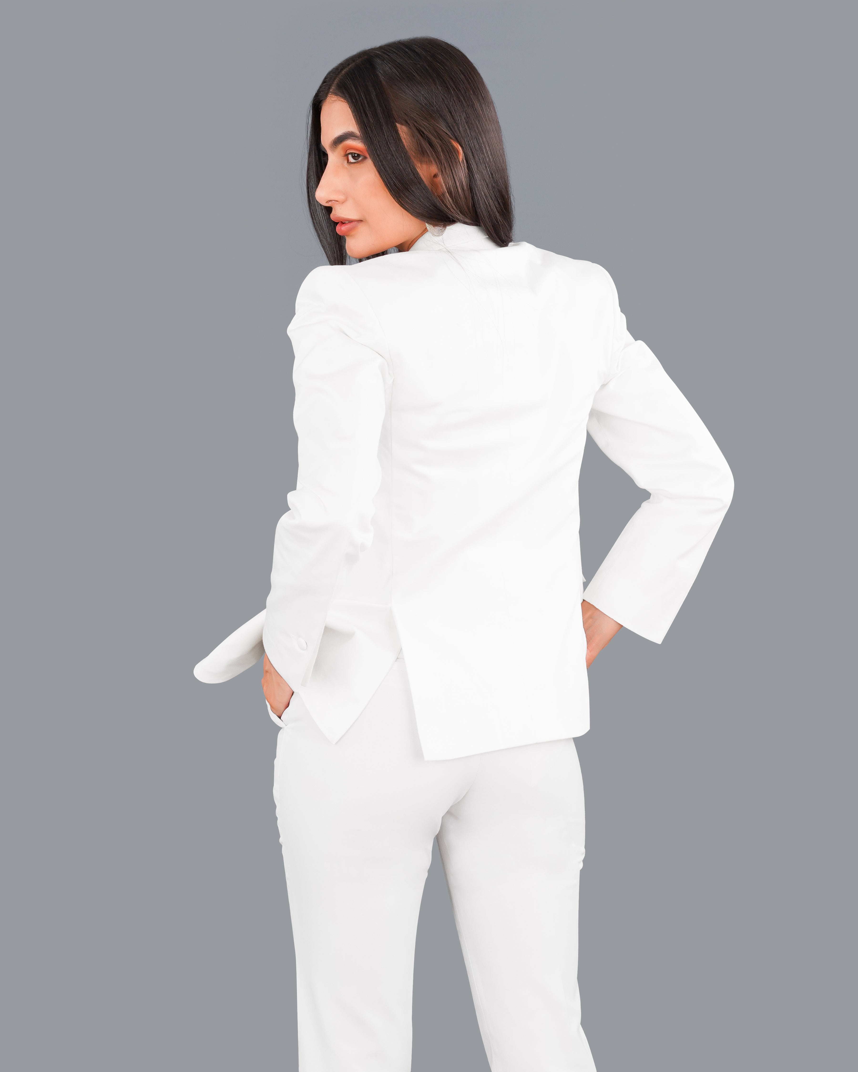 Buy ANTIMONY Plain White Cotton Night Suit