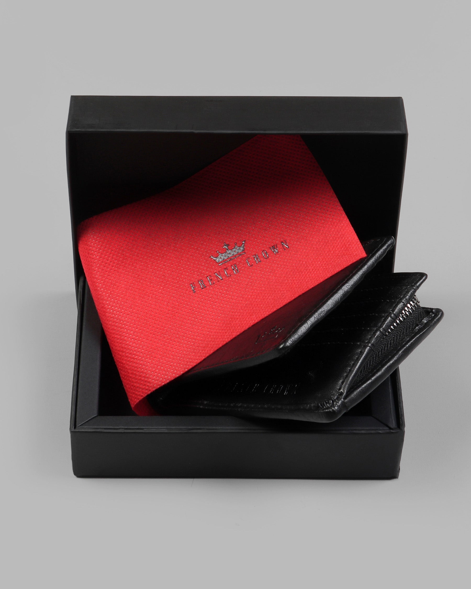 Black Vegan Leather 18 Card Holders Handcrafted Wallet WT11