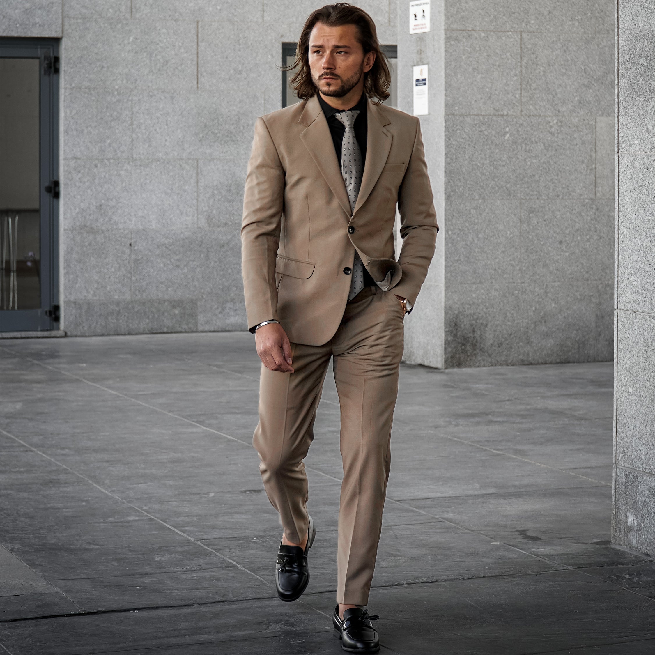 Sand Dune Brown Wool Rich Blazer