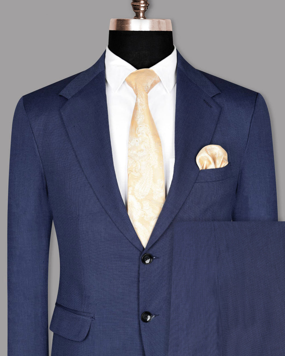 Lapis Blue Wool Blend Suit